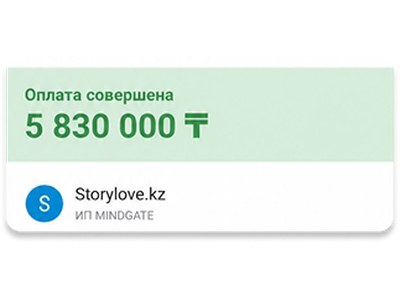 Чек: Полнометражный фильм — 5 830 000 ₸