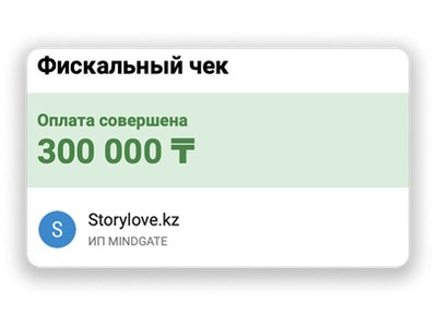 Чек: Мультфильм на Гендер Пати — 300 000 ₸